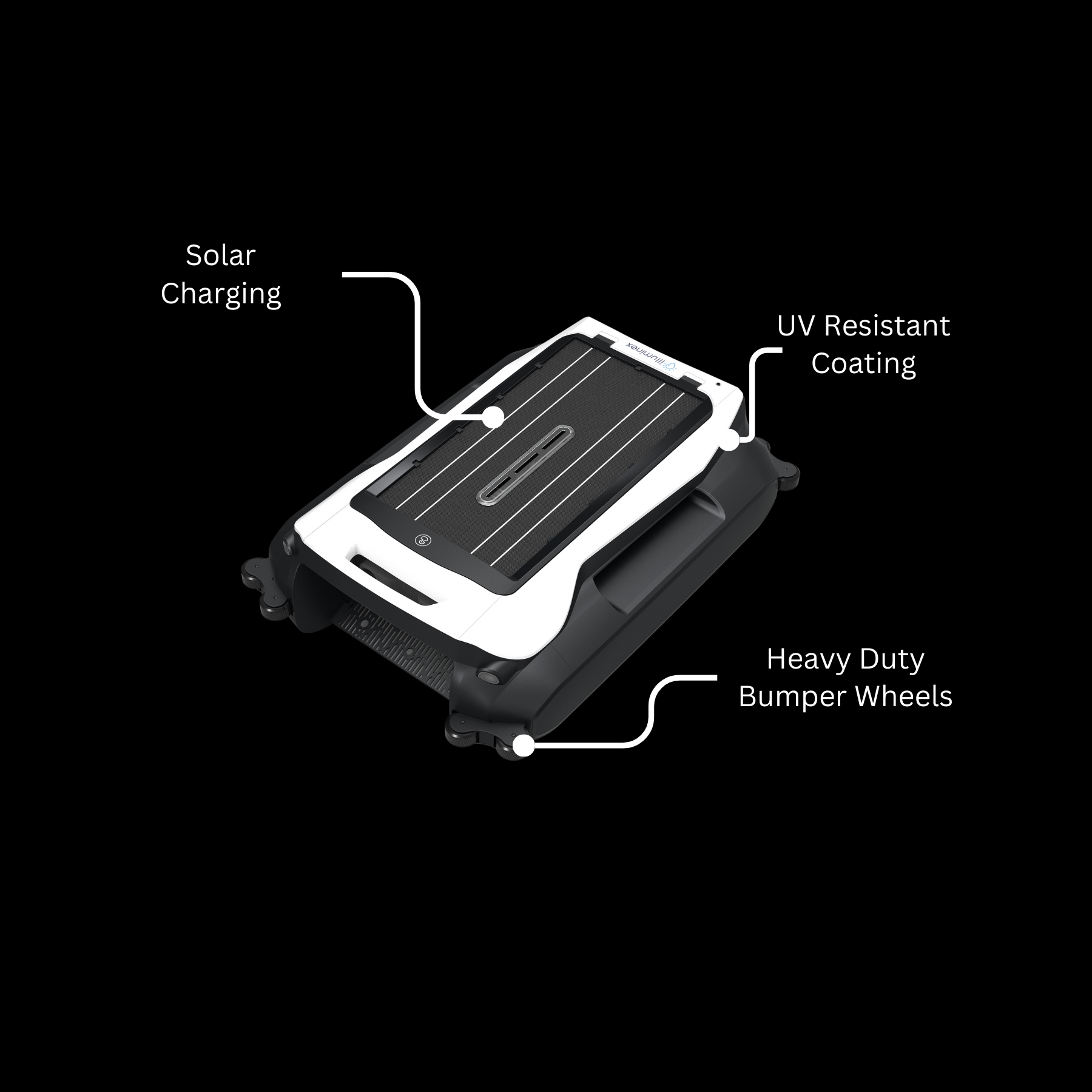 AquaSkim Solar Pool Surface Cleaner quarter angle