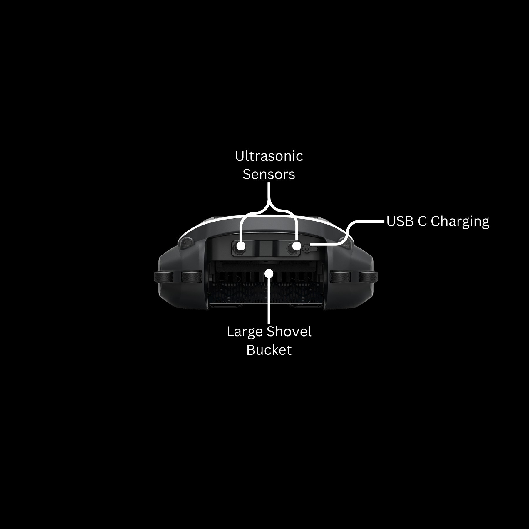 AquaSkim Solar Pool Surface Cleaner rear view